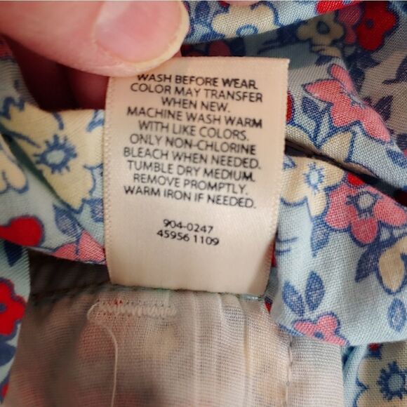 Oshkosh B'gosh cotton classic Vestbak w/ deep eyelet ruffle & pockets 24 months - Picture 9 of 10